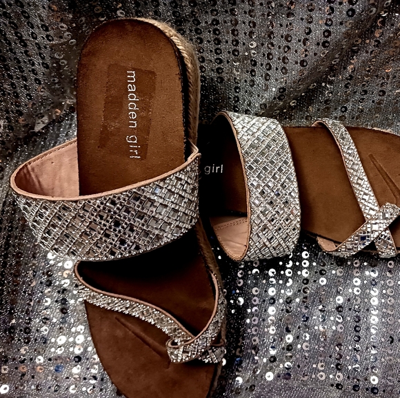 Madden Girl Caseo Platform Espadrille Sandal Size 10 Nwot - Picture 7 of 12